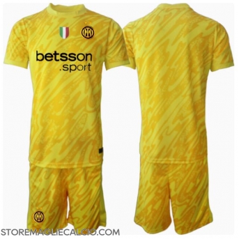 Inter Milan Portiere Maglia Gara Trasferta Repliche 2024-25 Bambino